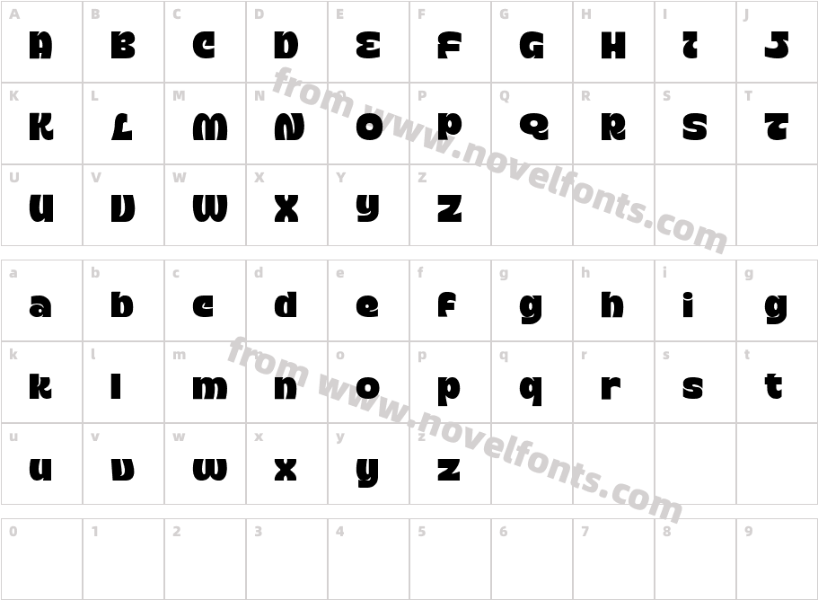 Typologic DEMO NormalCharacter Map