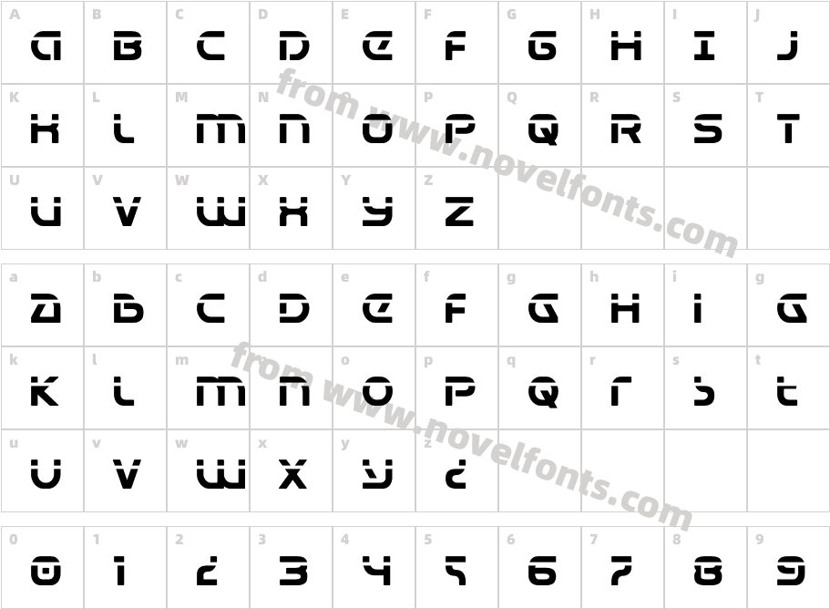 Universal Jack LaserCharacter Map