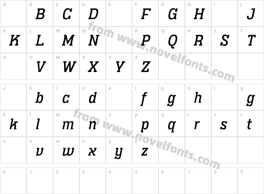 Utsahakam DEMO Medium ItalicCharacter Map