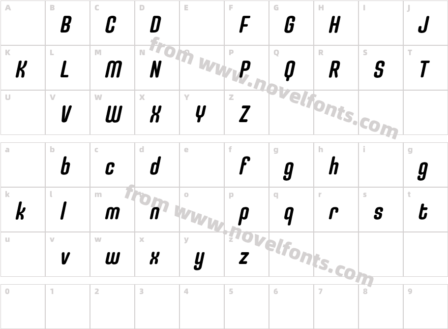 Uturna Round DEMO BoldCharacter Map