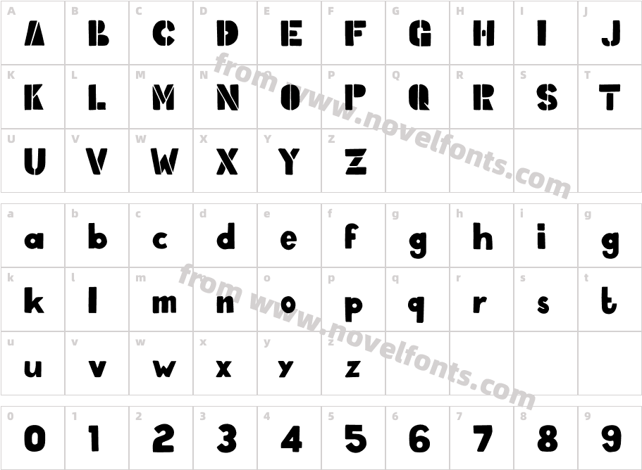 VLOXSPRAYRegularCharacter Map