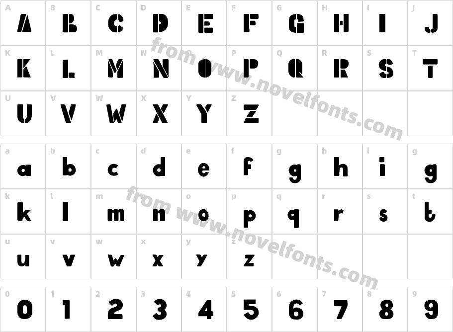 VLOXSPRAYRegularCharacter Map