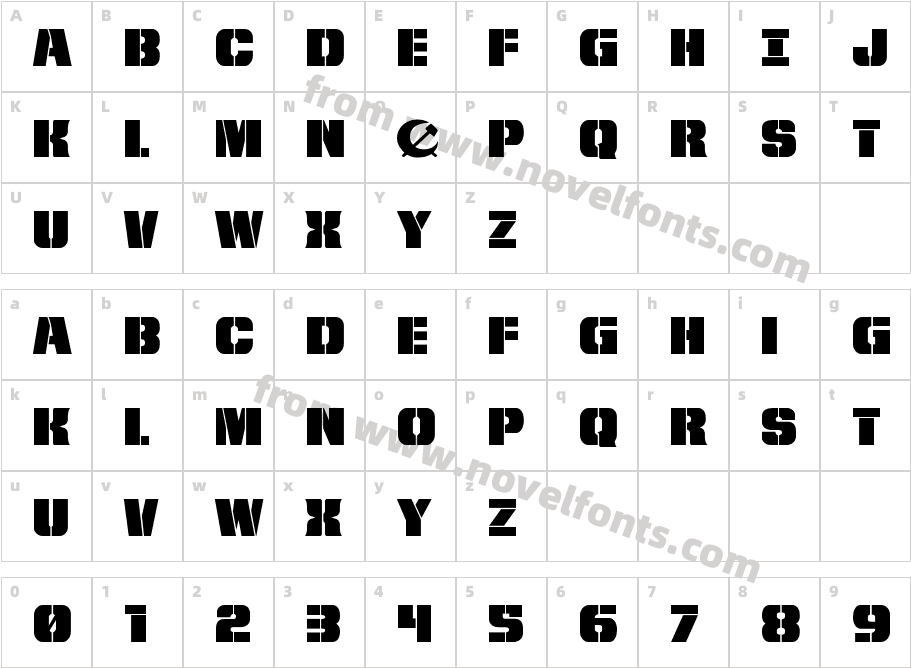 From BOND With Love ExpandedCharacter Map