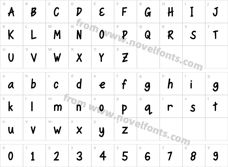 ValentinyCharacter Map