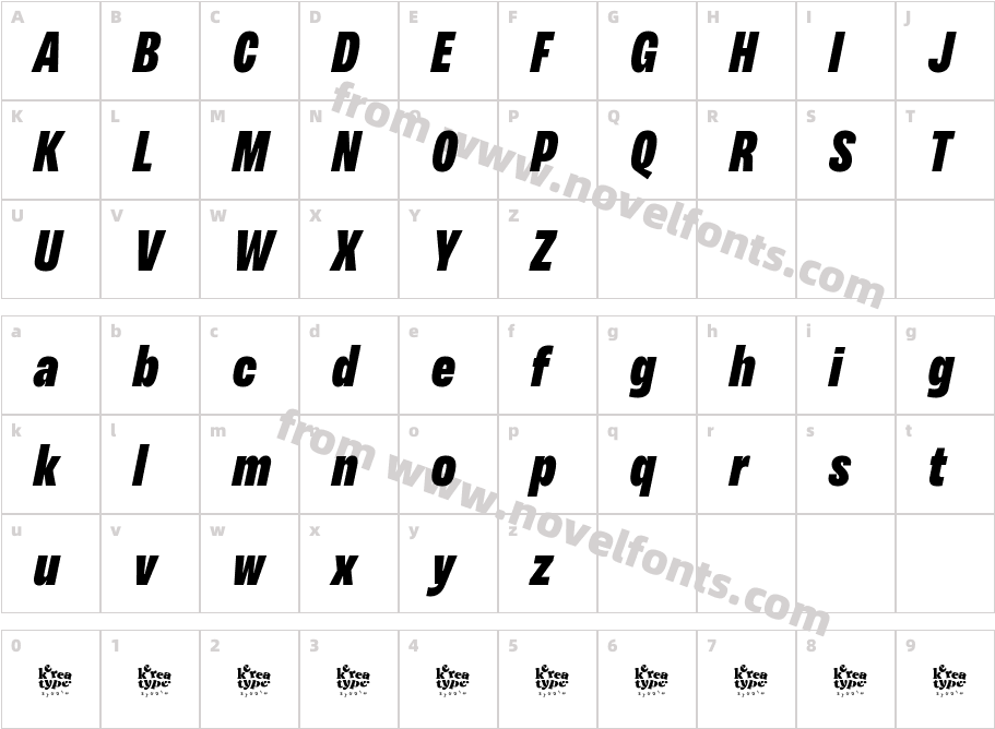 VarieraDemoBlackItalic-VGxJlCharacter Map