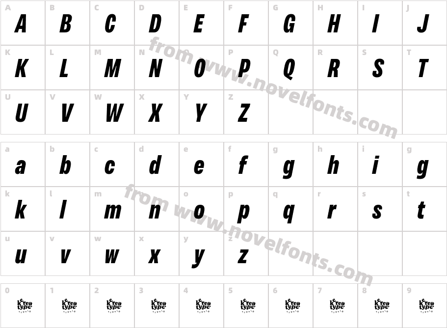 VarieraDemoExtraBoldItalic-nRe3YCharacter Map