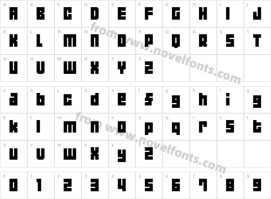 04b 19Character Map