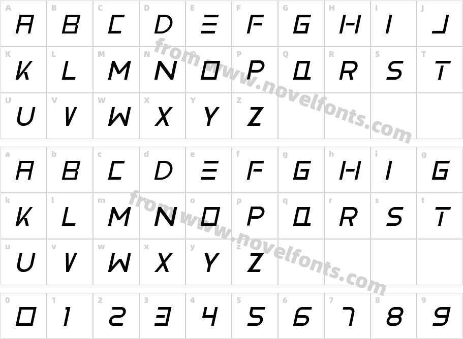 VemanemProItalic-ZVj1ZCharacter Map