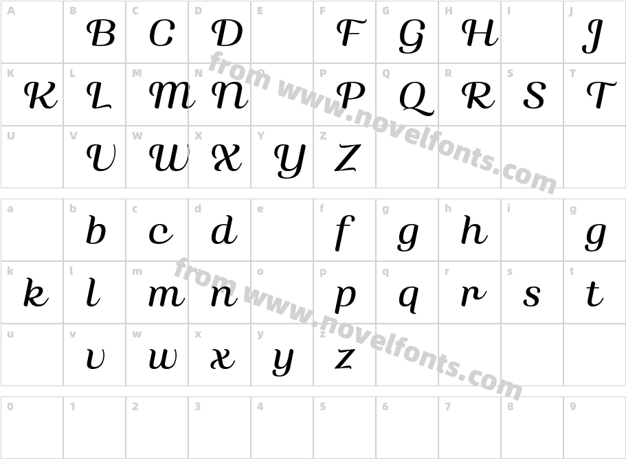 Wanwan DEMO MediumCharacter Map