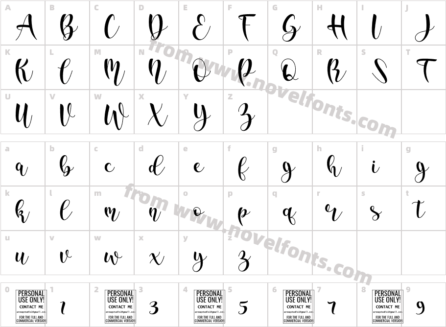 Water Splash ScriptCharacter Map