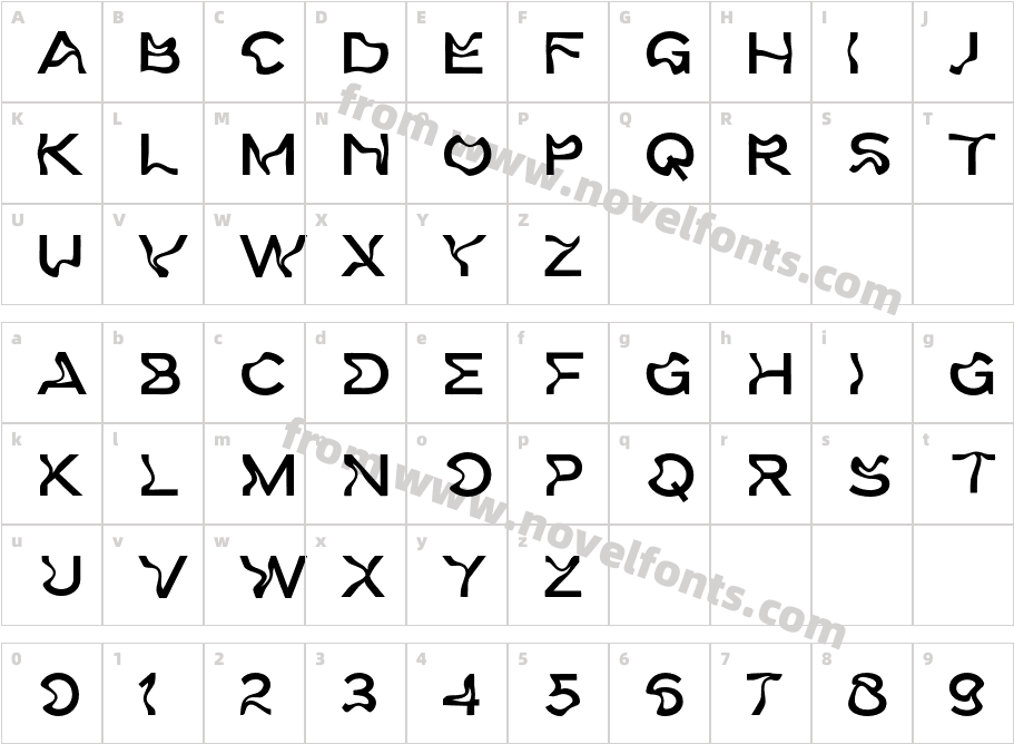 Weird Words DEMOCharacter Map