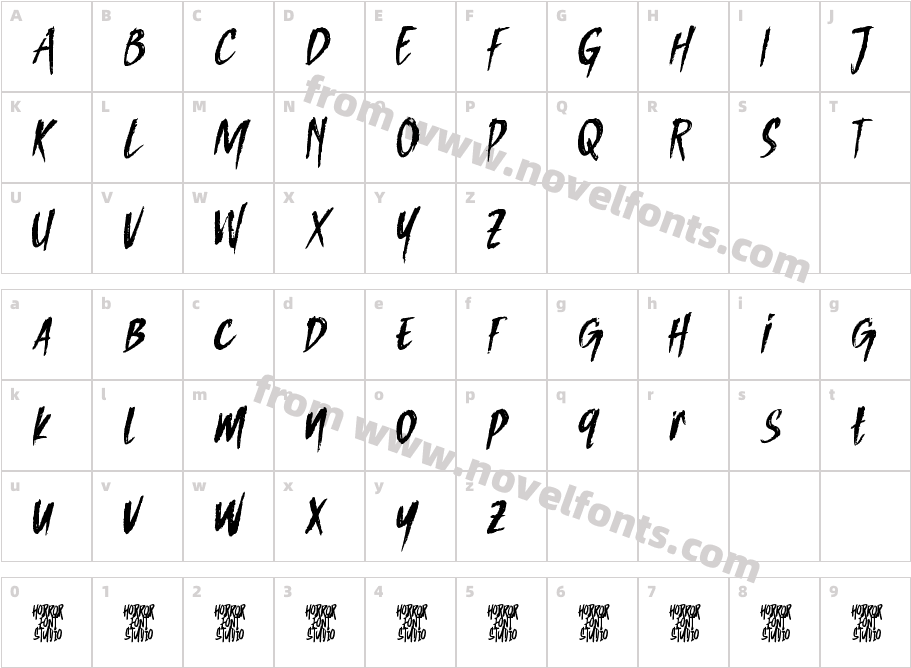 Wicked BrushCharacter Map