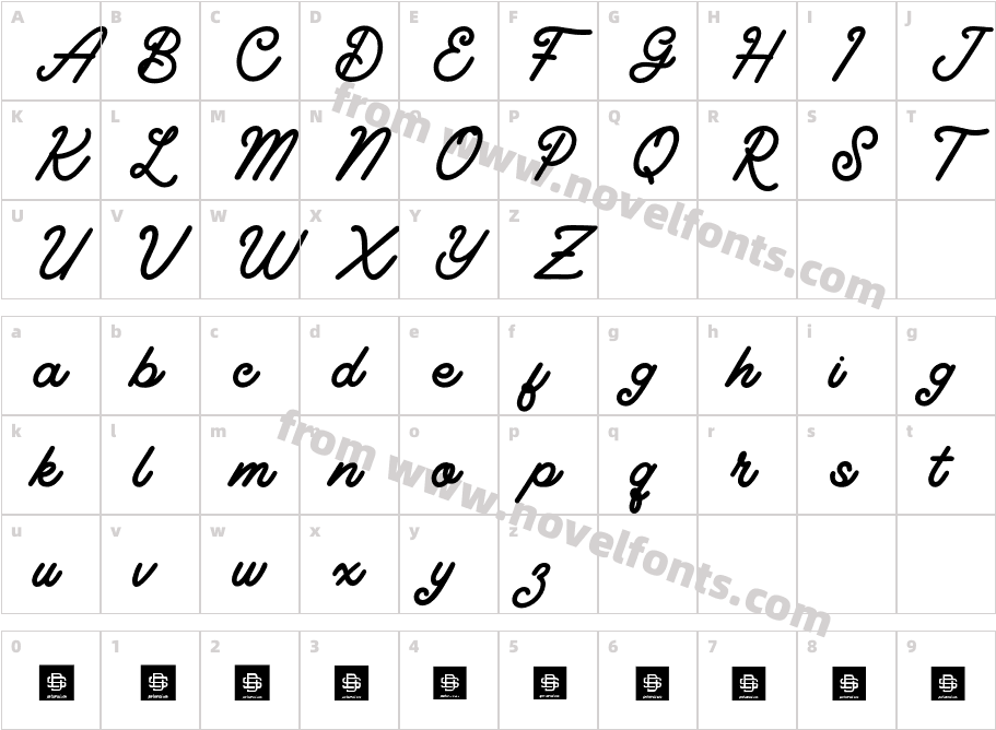 Winstone-RegularCharacter Map