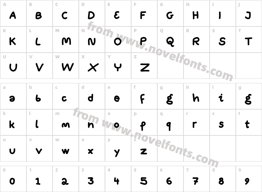 Winter PenCharacter Map