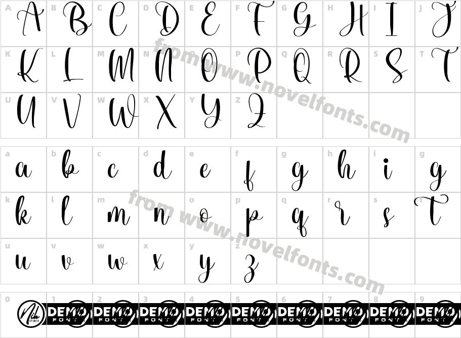 Winter Twisty Demo ScriptCharacter Map