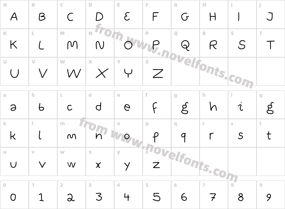 WinterPenRegular-x30YjCharacter Map