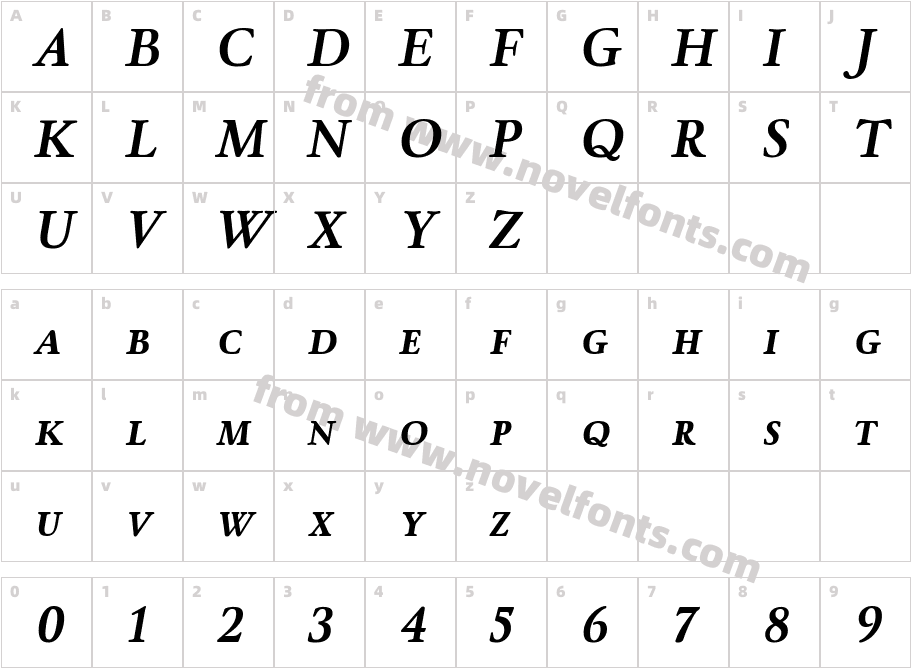 WinthorpeSc-BoldItalicCharacter Map