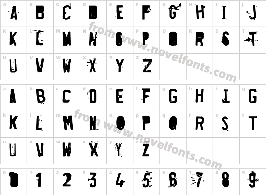 Fucked PlateCharacter Map