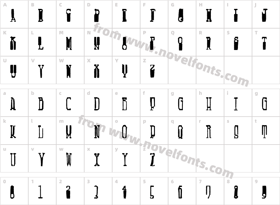 FucsimileCharacter Map