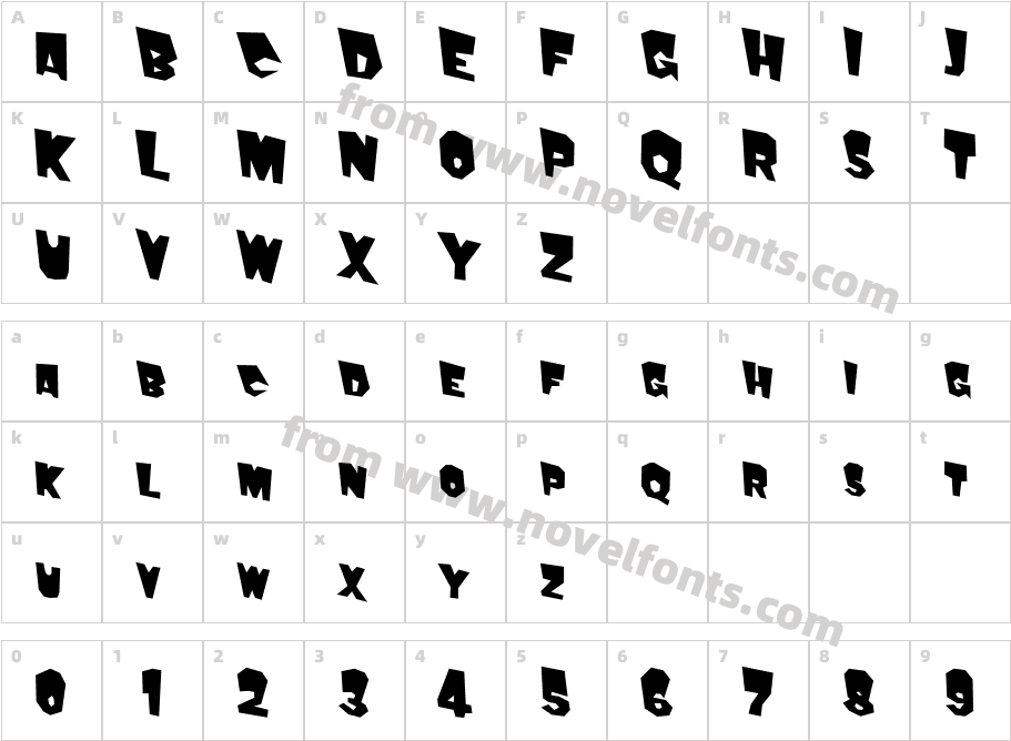 Fuddy Duddy118 SP BoldCharacter Map