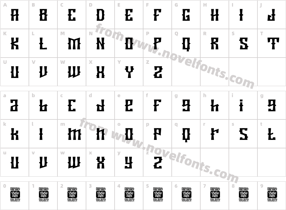 Wooden BridgeCharacter Map