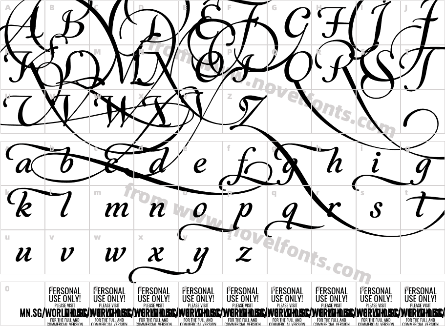 World Discovery Six PERSONAL RegularCharacter Map