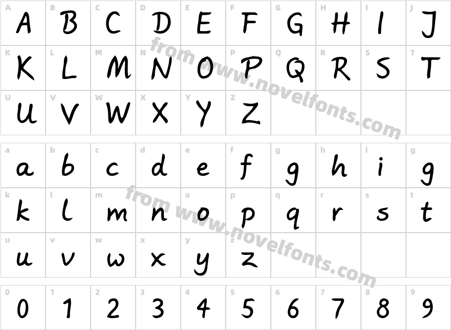 Wortlaut AH SemiBoldCharacter Map