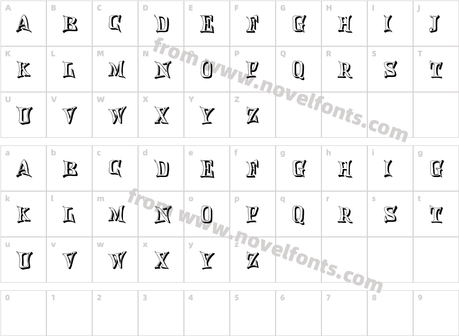 Xiaomi RegularCharacter Map