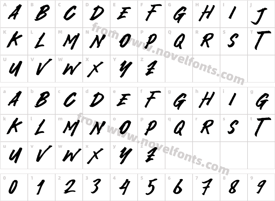 YakinCharacter Map