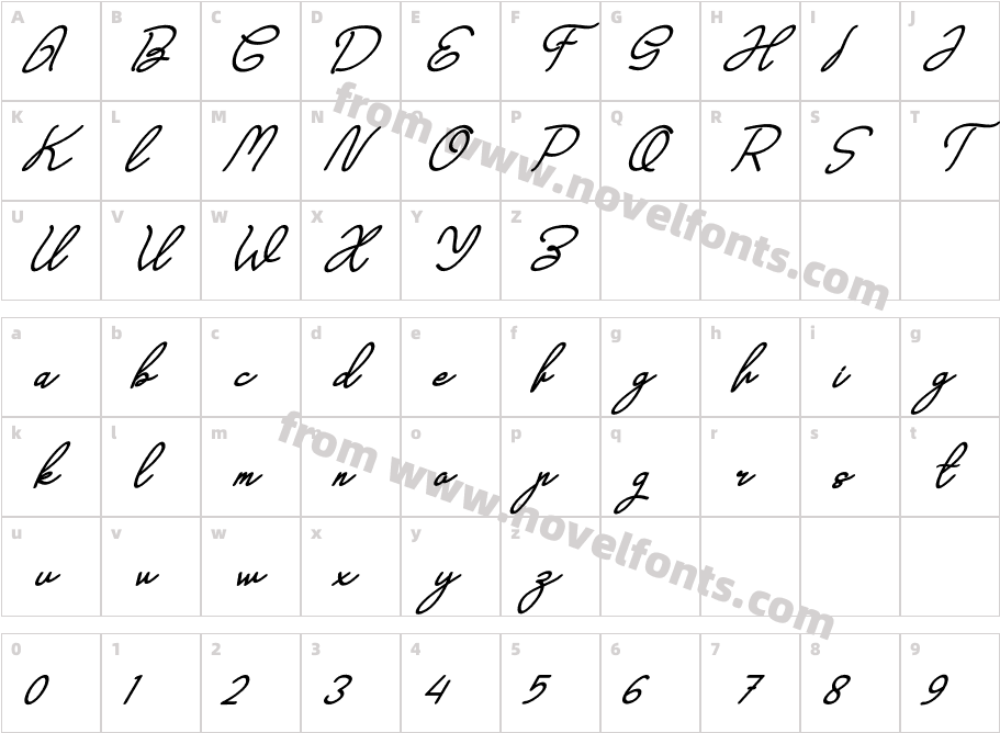 Yeah Bold ItalicCharacter Map