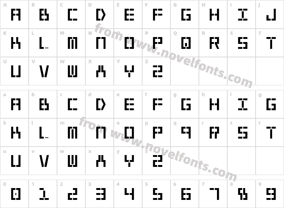 Year2000BoldCharacter Map