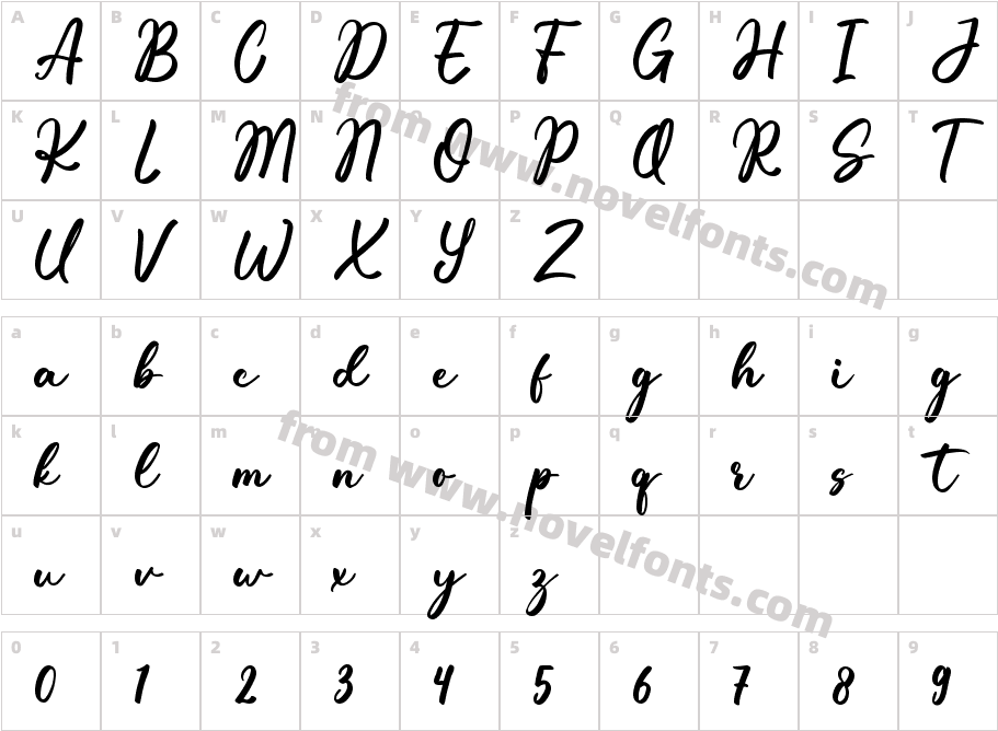 Yellow BougenvilleCharacter Map