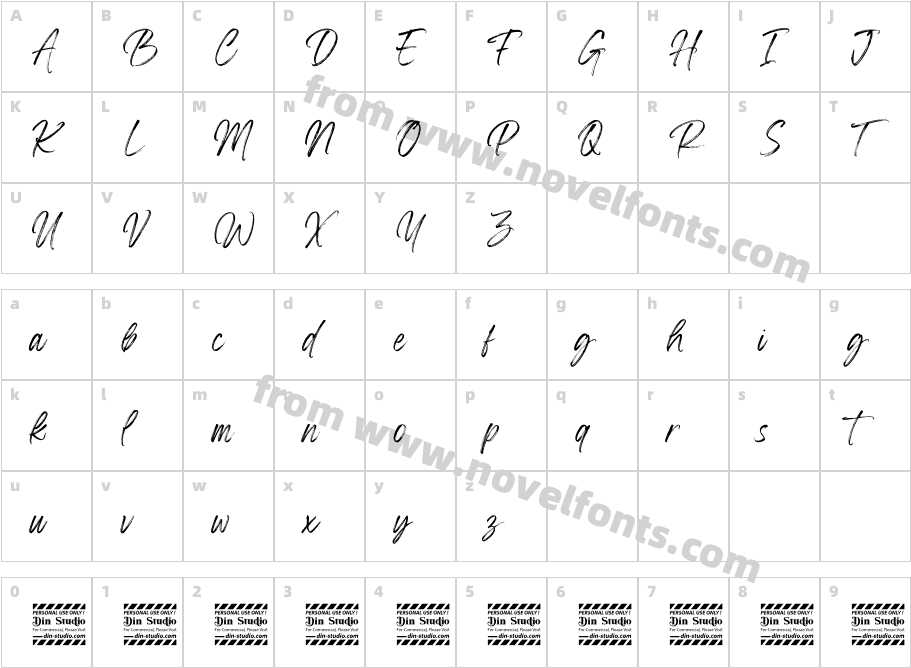 Yellow Palette personal useCharacter Map