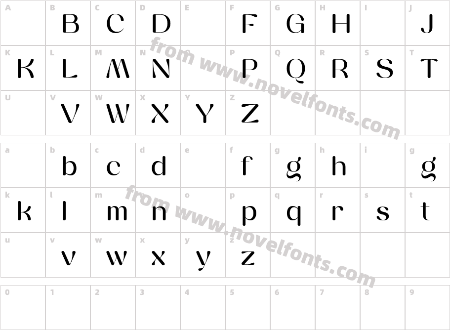 YodnamDemoRegular-6YJV1Character Map