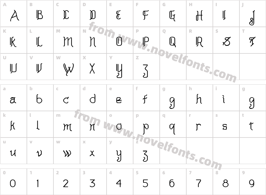 Akashi MFCharacter Map