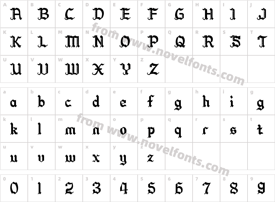 ZYENA SerenadeCharacter Map