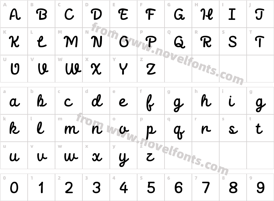 ZYLAA AnemoneCharacter Map