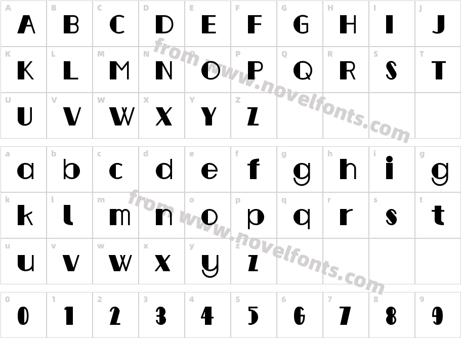 ZYLAA ClosureCharacter Map