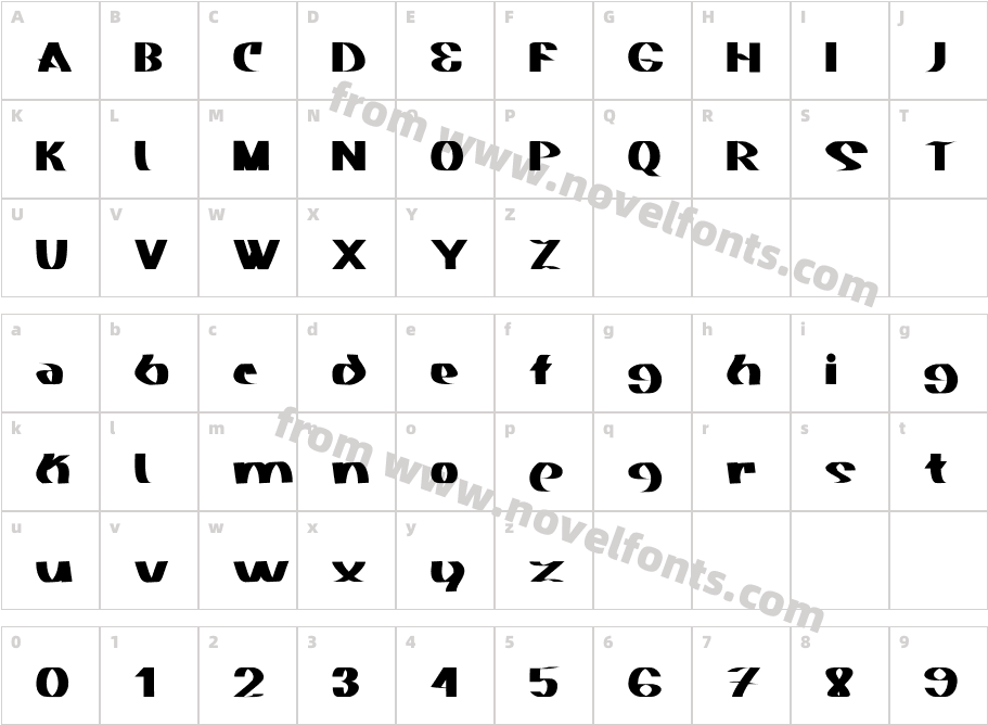 Akasic MediumCharacter Map