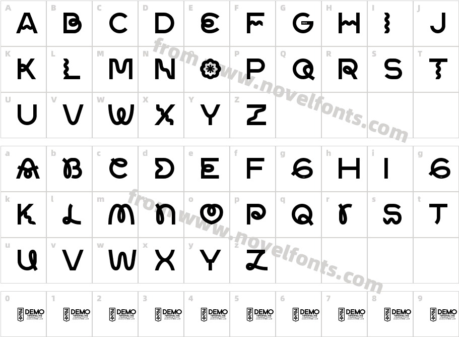 Zilap Cool DemoCharacter Map