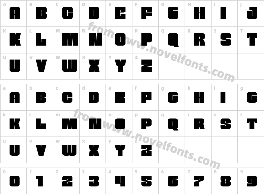 Funk Machine ExpandedCharacter Map