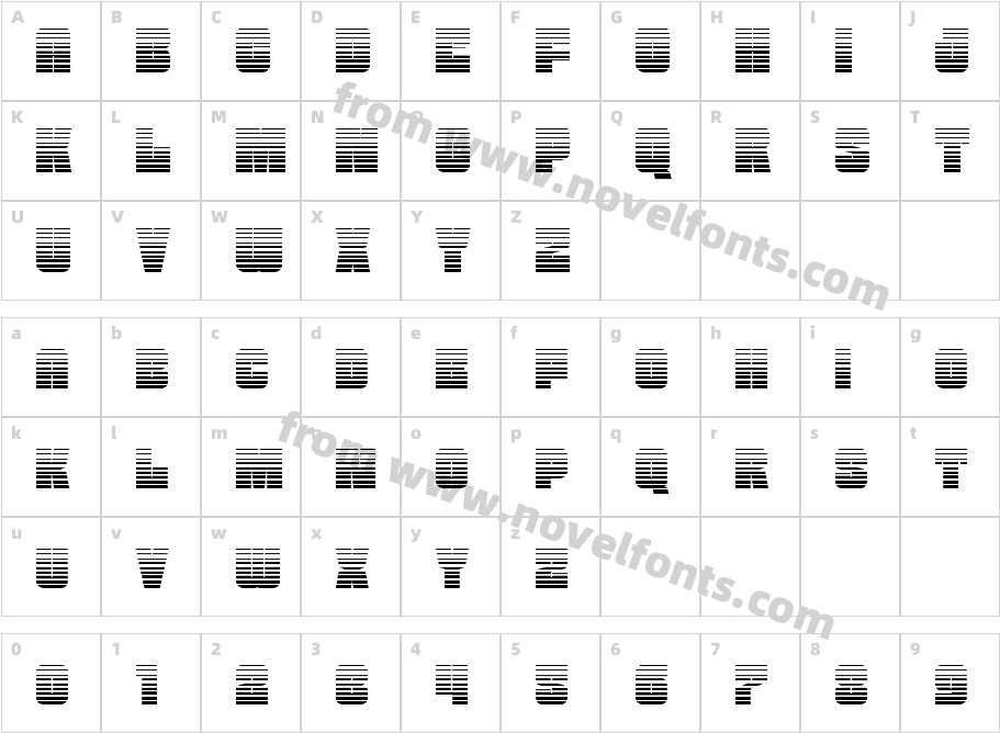 Funk Machine GradientCharacter Map