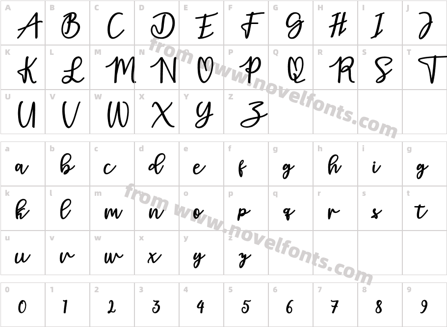 adamdCharacter Map