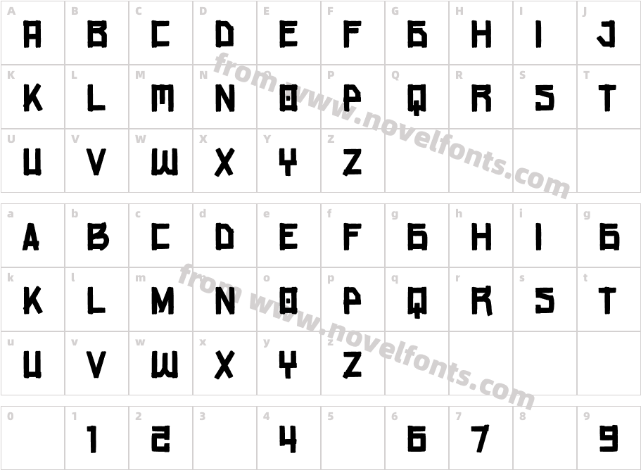 averagoCharacter Map