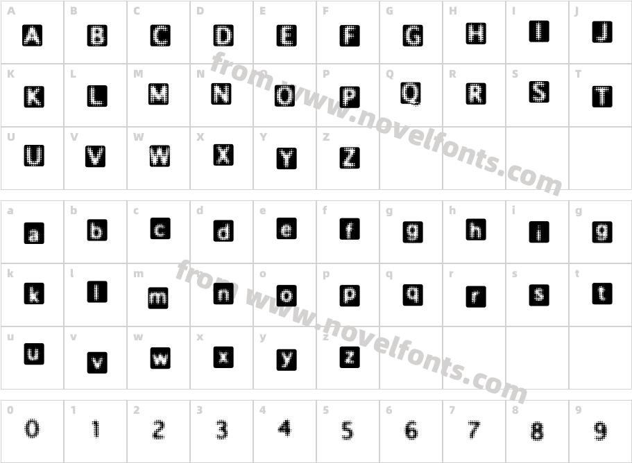 ben dayCharacter Map