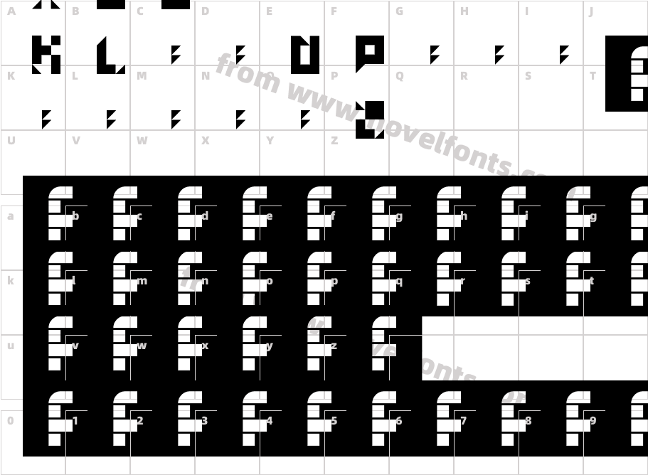 blockapaloozaCharacter Map