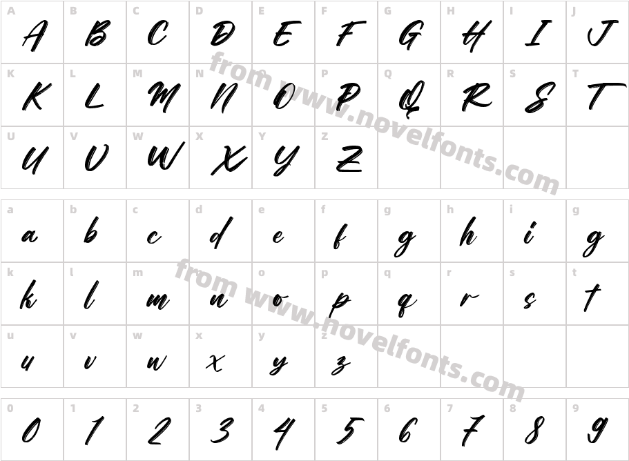 brownlessCharacter Map