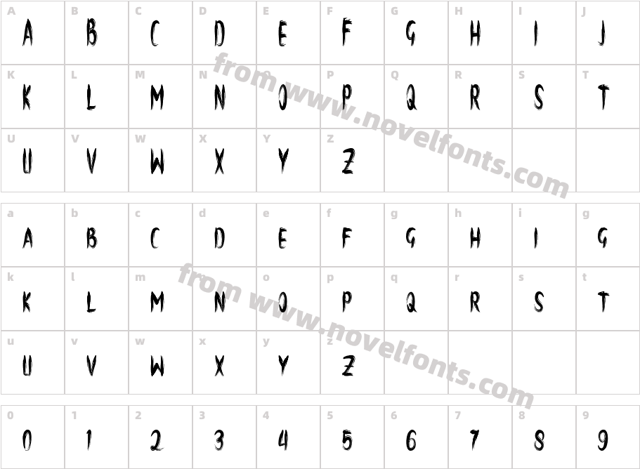 brush-artdesignCharacter Map