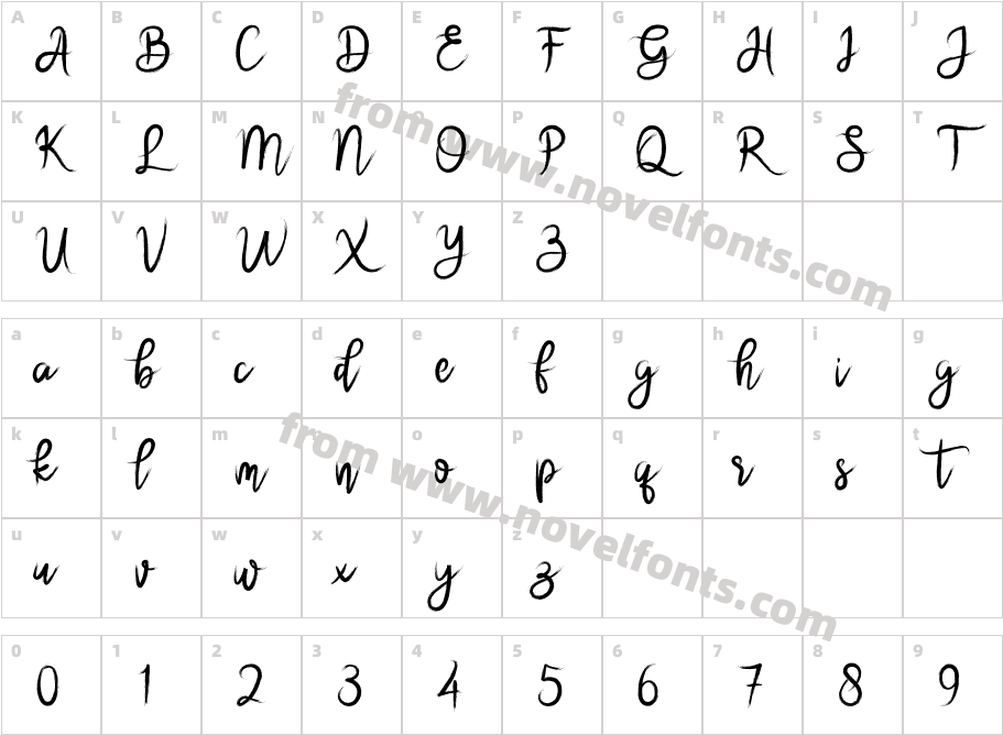 brushnyoeCharacter Map