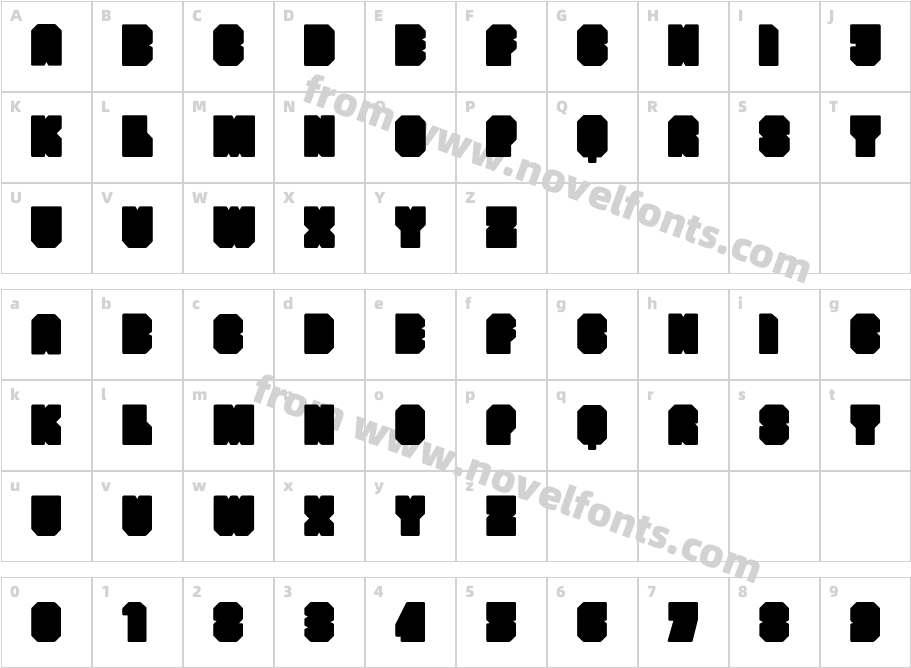 bunkerCharacter Map